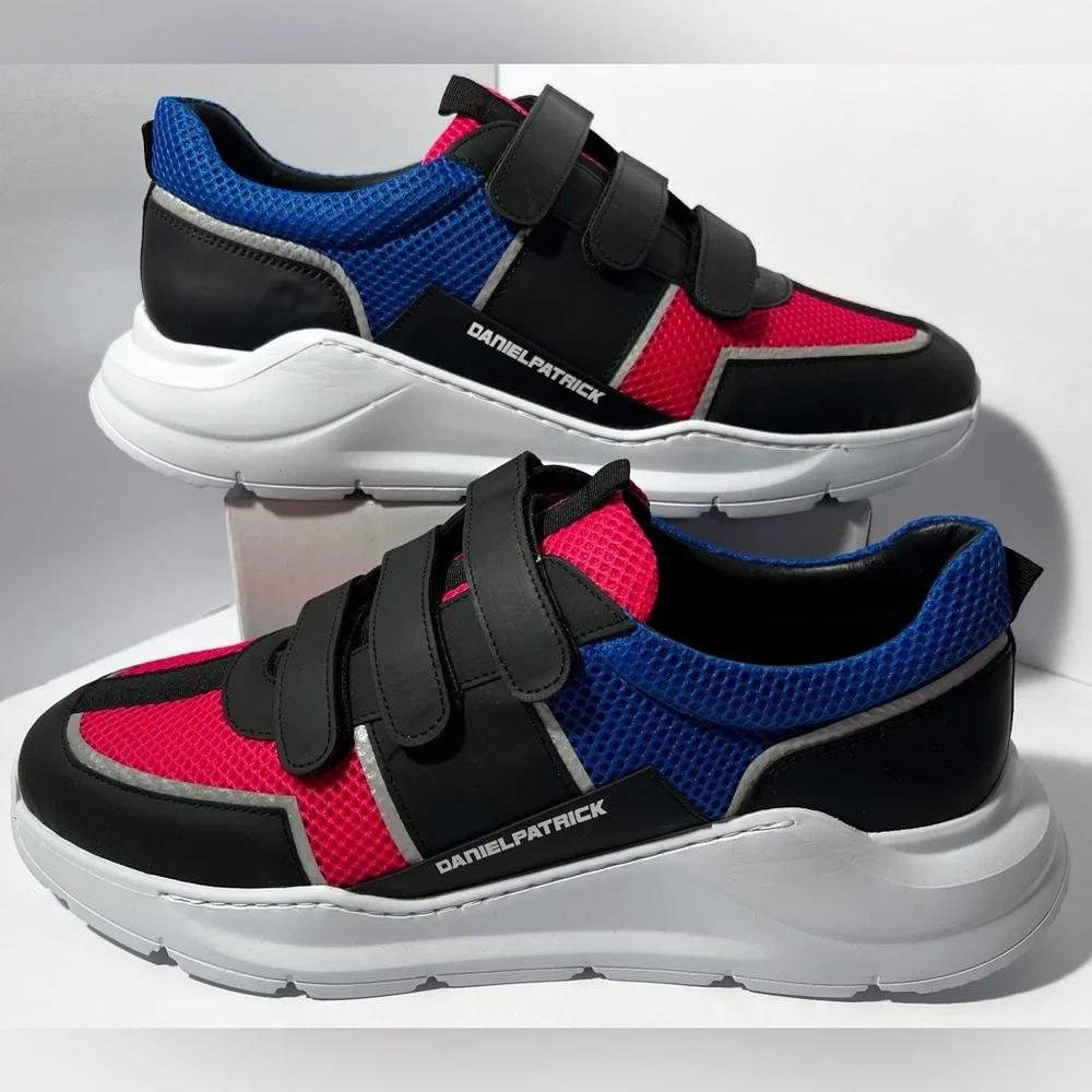 Daniel Patrick Panel Runner Sneakers shoes Sunset red Blue EU 45‎ men’s size 12
